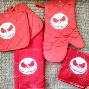 Nightmare before Christmas Jack Skellington Kitchen Oven Mitt Set